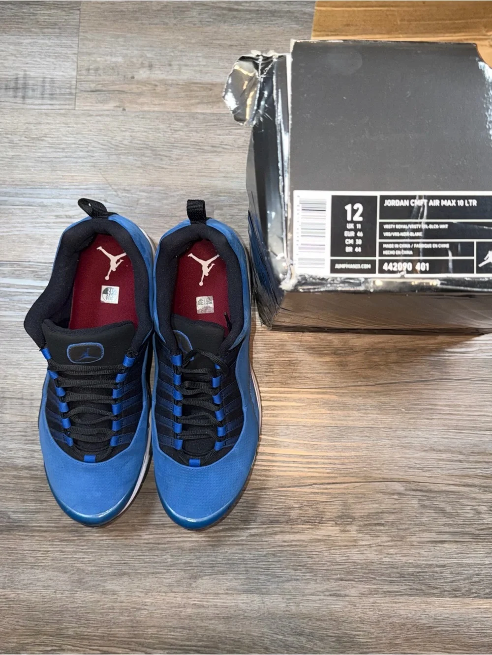 Size 12 - Air Jordan Comfort Air Max 10 Varsity Royal